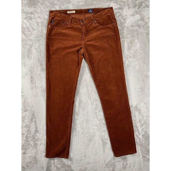 AG Adriano Goldschmied Denim - Adriano Goldschmied AG The Legging super skinny corduroy jeans pants rust 29R